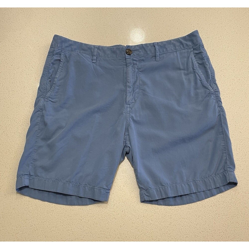 Faherty Men’s Size 33 Cloud Cotton Harbor Short Faded Cobalt Blue